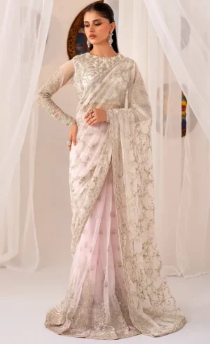 Pink Colour Saree Blouse For Wedding Guests (1)