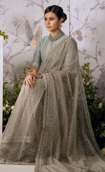 Gray Color Saree For Wedding Guests (3)