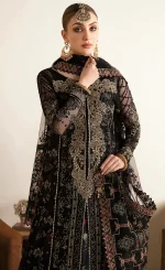 Lehenga in Black Colour For Wedding Guests (4)