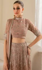 Brown Colour Lehenga​ For Wedding Guests (4)