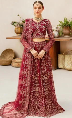 Maroon Lehenga For Wedding Guests (1)