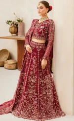 Maroon-Colour-Bridal-Lehenga