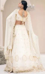 White Colour Lehenga Choli For Wedding Guests (2)