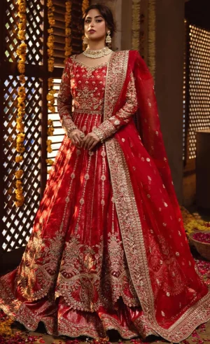 Frock with Lehenga For Wedding Guests (1)