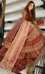 Ghagra with Long Choli​ For Wedding Guests (1)