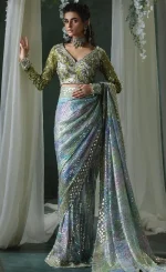 Multi Color Saree For Wedding Guests (1)