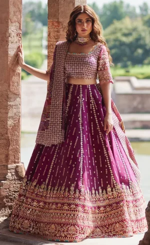 Patchwork Lehenga​ For Wedding Guests (1)
