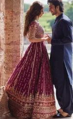 Patchwork Lehenga​ For Wedding Guests (2)