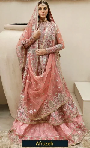 Peach Colour Anarkali Suit​ For Wedding Guestsss (3)