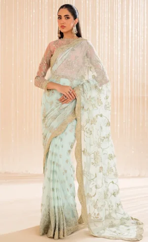 Peach Colour Saree For Wedding Guests (1)