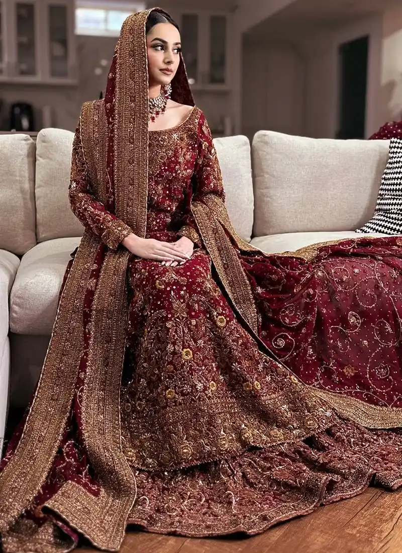 Maroon Nikkah Dress (1) Maroon Nikkah Dress (1)