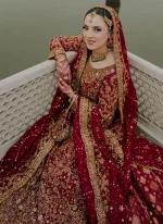 Maroon Nikkah Dress (3)