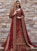 Maroon Nikkah Dress (4)