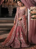 Salmon Colour Bridal Lehenga (1)
