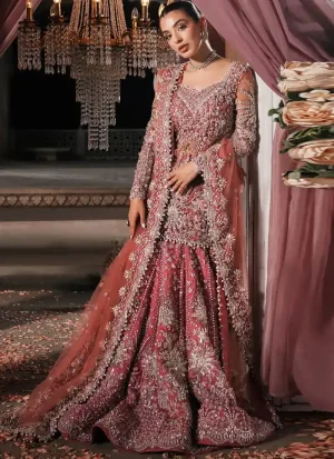 Salmon Colour Bridal Lehenga (1)