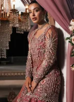 Salmon Colour Bridal Lehenga (2)