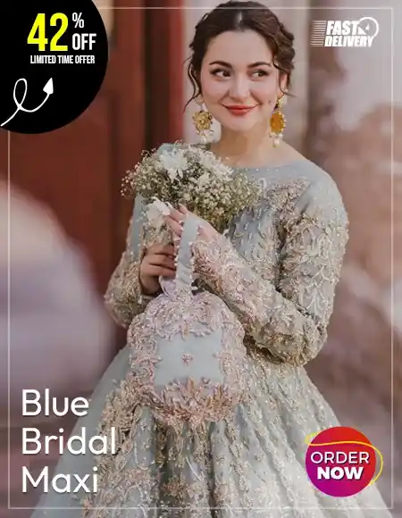 Blue Bridal Lehenga