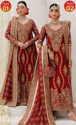 Gold and Red Salwar Kameez For Wedding Guests_11zon