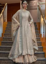 Ivory Nikkah Jacket Lehenga (1)