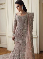 Pink Colour Mermaid Bridal Lehenga (4)