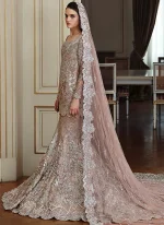 Pink Colour Mermaid Bridal Lehenga (5)