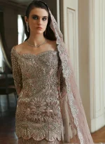 Pink Colour Mermaid Bridal Lehenga (6)