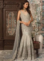 Sea Green Mermaid Bridal Lehenga (4)