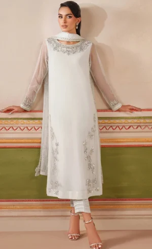 White Indian Suit For Wedding Guests (1)