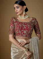 Red Bridal Saree (4)